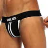 Män jockstraps gay underbyxor underkläder mode trend sexig penis påse push up mens thong sträng underkläder trosor designer manlig låg midja jocks or166