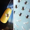 6D Flower Animals Bee Nail Art Stickers Sliders Nail Sticker Paper Tip Watermark Manicure Decals