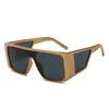 luxury sunglasses fashion sunglasses mens sunglasses Square large frame color film cool sun glasses 6 color