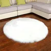 Round Long Fur Carpet Plush Rugs for Bedroom Shaggy Area Rug Modern Mat Living Room Pad Carpets Bedroom Decor