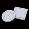 High Quality 2Pcs Round Square Kumihimo Beading Cord Disc/Disk Braiding Braided Plate DIY Sep12