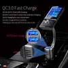 Tela colorida FM Transmissor Car MP3 sem fio Bluetooth Handsfree Car Kit Modulador AUX AUX com QC3.0 taxa USB dupla