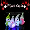 Işık parti festivali dekor hediye hediye değiştirme DHL Kardan adam gece lambası yılbaşı ışık dekorasyon mini renkli