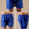 25 pçs / lote homens cueca boxers não-tecidos boxer shorts descartáveis ​​sauna shorts underwear homens massagem hotel hotel turismo