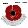 N'oublions pas fleur épinglette drapeau Badge épinglettes Badges broche XY01209542152