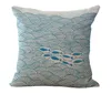 Whale Fish Pillow Case Poduszka Pokrywa Pościel Bawełna Rzuć Poduszki Home Decor Sofa Łóżko Poduszka samochodowa Obejmuje 6 opcji kolorów