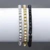 Guld diamant tennis armband smycken män armband halsband iced ut hip hop smycken armband mode smycken kommer och sandiga