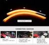 CEYES 2PCS LED DRL DAYTID RUNNING LIGHTS TURN SIGNT DRL LED Strip Biltillbehör BRAKE SIDE LIGHTS Headlights för Auto