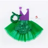 Vestiti per bambina Sirena Abiti per bambini Tutu di pizzo Bretelle Abiti Fasce Abiti Boutique di moda Principessa Abito da festa Fascia per capelli AYP5582