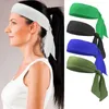 Tie Back Headband Moisture Wicking Athletic Sports Head Band