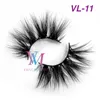 100% 5D Mink Makeup 19-25mm Cross False Eyelashes Eye Lashes Extension Handmade Sfot Nature 64 styles Choose Marble Case Box DHL Free