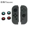 6 In 1 Für Nintend Schalter Controller Gamepad Joystick Silikon Fall Für Nintendo Schalter NS NX PS4 Joycon Taste Kappe daumen-Stick