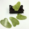JD010 Natural xiuyan stone Green Jade Guasha gua sha Board massager for scrapping therapy jade roller