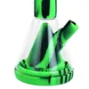 13.9 '' Rökbägare Bong Silikon Vattenrör Glas DAB Rig Rigar Hookah Giant