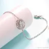 Fashion Rose Gold Silver color Big Crystal Zircon Chain Link Bracelets Bangles For Women Crystal Jewelry Gift Bracelet90634867759641