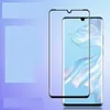 Full Cover 3D Curved Tempered Glass Screen Protector Edge Lim för Huawei P30 Pro Mate 20 Pro 100P Retail
