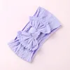 Sweet Soft Lace Headbands Baby Jacquard Hair Accessories Knot Hair Bow Soft band Whole 27 Colors European Cute head band Bouti1267509