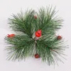 30pcslot Green Pine agulha Plantas artificiais Pinheiro Decoração de árvore de Natal Diy Diy Handicraft Gifts Decoration F5498837