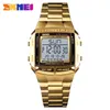 Skmei Sports Watch Men Digital Watch Alarm Countdown Regarder grand cadran en verre miroir horloge mode Outdoor Relogio masculino2302