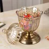 Cucina Decorativa Zucchero di canna Conservazione degli alimenti Contenitore in vetro Contenitore per feste Buffet Vaso per caramelle in vetro per matrimoni