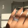 Anneau de diamant de roue complet pour la mode Femmes Bouettes de mariage Branches de fiançailles pour les femmes bijoux de mode Gift