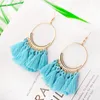 Vintage bohème Boho gland balancent boucles d'oreilles suspendues pour les femmes classique à la mode bijoux femme frange boucles d'oreilles accessoires