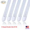 65 واط R17D أدى أنبوب T8 8ft led t8 لمبة ضوء 45W 96 '' 8 القدم ضوء v شكل صف مزدوج 65W R17D الصمام أنبوب