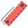 5/7/9/11/13 قسم سكة حديد Picatinny Universal مع واجهة مزدوجة تناسب كل من Keymod و M-Lok Handguard Rail System_Chinese Red Color