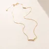 18K Yellow gold plated Polished Wishbone Necklace Women Gift Jewelry for 925 Sterling Silver Gold Chain Necklaces with Original Box1244291