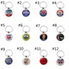 Donald Trump 2020 Keychain Keep America Great Key Ring Time Gemstone Souvenir Pendant Stainless Steel Key Holder Gift HHA1106