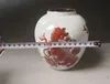 Pot de jarre en glaçure peinte en porcelaine ancienne chinoise