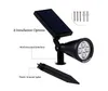 Verbeterde zonnelampen 2-in-1 waterdichte buitenlandschap verlichting Spotlight Wandlicht Auto op Off voor Yard Garden Ride Way Pathw262LL