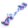 17cm Pies zabawki Pet Supplies Cat Puppy Bawełna Pleciona Chews Knot Zabawka Trwała Pleciona Kości Liny Śmieszne Zwierzęta Chew Tool