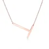 Collier pendentif en acier inoxydable nz 26 lettres personnalisées bijoux bijoux mode rose rose or couleur 3128585