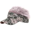 Ny nyhet Sun Visor Cap Wig toppade justerbar baseballhatt med spikade hårgolfsolvisorer som kör hatt Viseira6467919