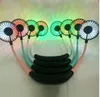 Foldable Neckband Mini neck Fan USB Cooling LED Fan for Camping sport Summer cooler Mini Neck Double Fans KKA6849