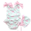 Retail Baby Girls Beautiful Swimming Wear Passar Lovely Flamingo Ice Cream Bear Giraff Baddräkter Barn Mode Badkläder