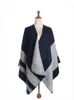 Großhandel-Luxus-Geschenk-Designer-Schal, europäischer und amerikanischer Bestseller, blau-grauer Schal, doppelt dick, 150 x 125 cm