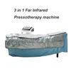 3 In 1 Heating+Air Pressure+Infrared+Muscle Stimulator Pressotherapy Slimming Machine For Lymphatic Drainage Body Shaping DHL Free Shipping
