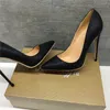 Black serpentine thin-heeled pointed high-heeled shoes 12CM super high-heeled fashionable sexy banquet women's shoes customized 33-44 yards