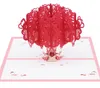 3d pop-up liefde boom valentine jubileum bruiloft wenskaarten laser gesneden uitnodigingskaart feestelijke feestartikelen