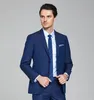 Новая мода Красивый Groom Tuxedos шаль лацкане Две кнопки Три Карманы Groom Костюмы Предельно Прохладный шафером костюмы (куртка + брюки) DH6204