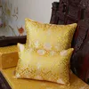 Goud Rode Joyous Dikke Stoel Pads Zitkussens Sofa Seat Mat Chinese Mulberry Silk Stoel Kussens Decor Fauteuil Back Cushion Lumbar Pillow