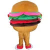 2018 Sıcak satış Güzel hamburger maskot kostüm yetişkin boyutu için tailsman fantezi elbise Cadılar Bayramı Karnaval parti olay