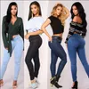 Summer hot women's high waist stretch jeans fashion denim tights Slim pencil jeans casual women's jeans hot women's pants