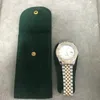 Groen horloge bescherming zak glad flanel zakje heren dames polshorloge beschermhoes horloges zakken cadeau groen opbergtas2810593