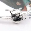 New 100% 925 Sterling Silver Golden Snitch Clasp Bangle Bracelet Fits For European Charms and Beads7519452