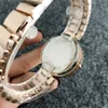 Brand Quartz Watch For Women Girl Crystal Style Metal Çelik Bant Bilekleri G31279O