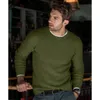 Chandails automne hiver chaud hommes Pull Pull tricoté Pull ample Homme vêtements grande taille décontracté solide Pull pour Homme