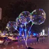 LED Balloon Light with Battery Romantic Bobo Ball Wave 4 Colors For Wedding Party X-ms Hollween Decoration